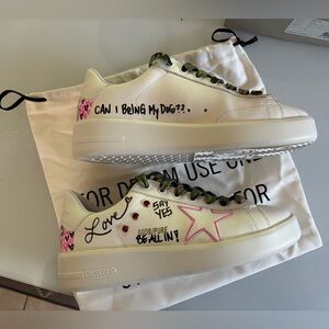 Golden Goose custom Pure Star White leather Sneaker Size 37
